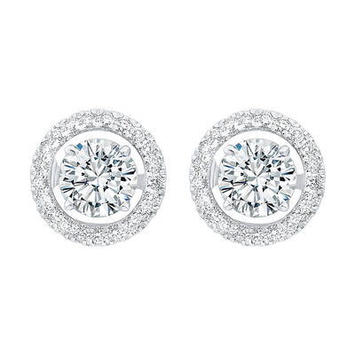 14Kt White Gold Diamond 1/3Ctw Earring