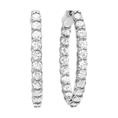 14Kt White Gold Diamond 1Ctw Earring