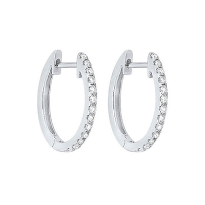 14Kt White Gold Diamond 1/4Ctw Earring