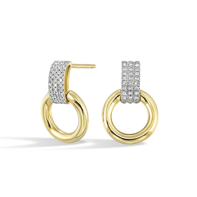 14Kt Yellow Gold Diamond 1/7Ctw Earring