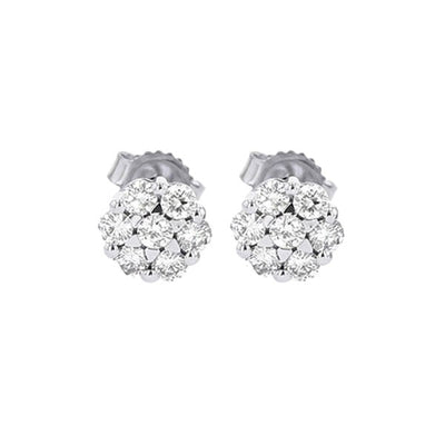 14Kt White Gold Diamond 1/4Ctw Earring
