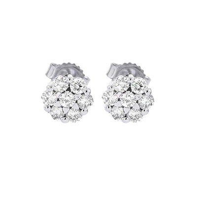 14Kt White Gold Diamond 1/3Ctw Earring