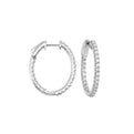 14Kt White Gold Diamond 1Ctw Earring