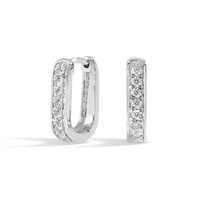 14Kt White Gold Diamond 1/4Ctw Earring