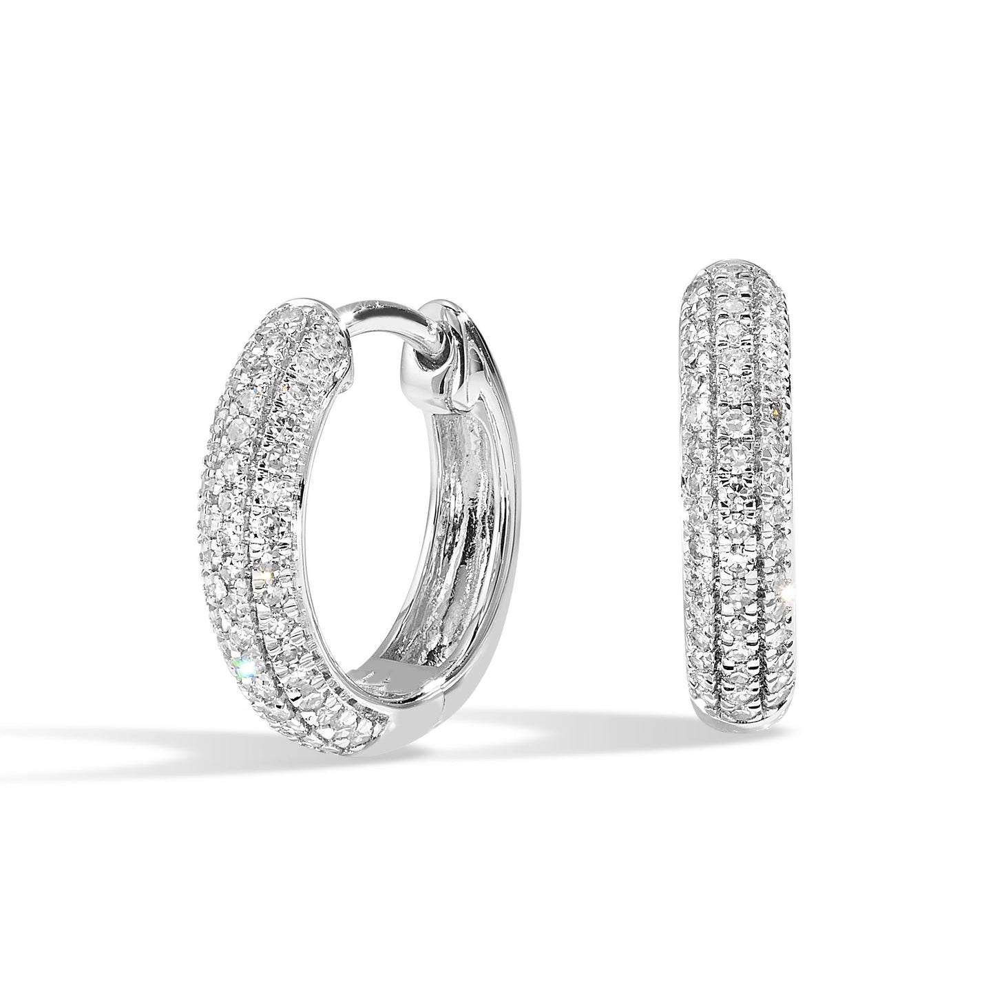 14Kt White Gold Diamond 1/4Ctw Earring