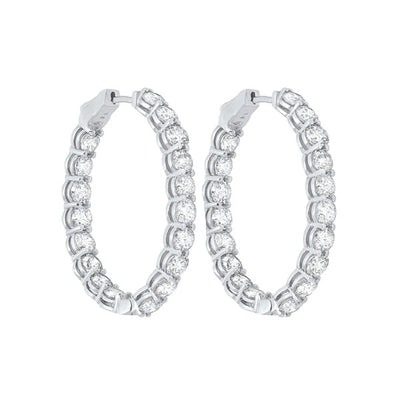 14Kt White Gold Diamond 11Ctw Earring