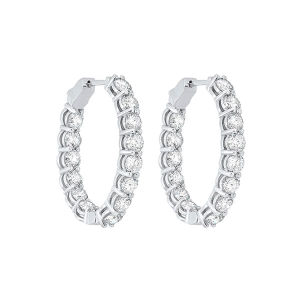 14Kt White Gold Diamond 6Ctw Earring