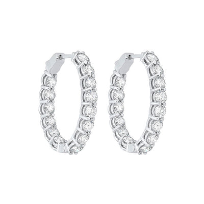 14Kt White Gold Diamond 6Ctw Earring