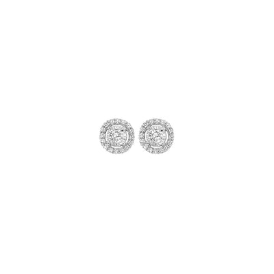 14Kt White Gold Diamond 1/4Ctw Earring