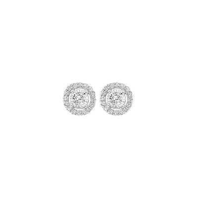 14Kt White Gold Diamond 1/2Ctw Earring