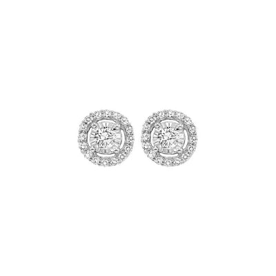 14Kt White Gold Diamond 3/4Ctw Earring
