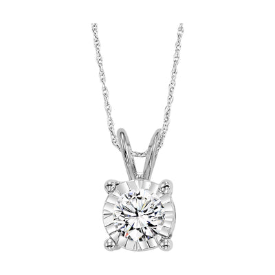 14Kt White Gold Diamond 3/4Ctw Pendant