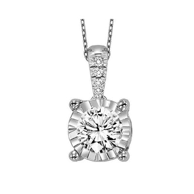 14Kt White Gold Diamond 3/4Ctw Pendant