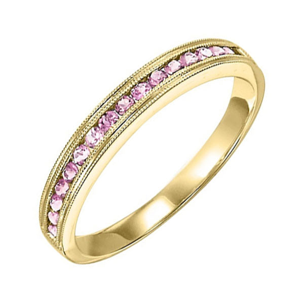 14Kt Yellow Gold Pink Tourmaline 1/4Ctw Ring