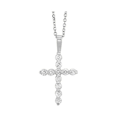 14Kt White Gold Diamond 1/3Ctw Pendant