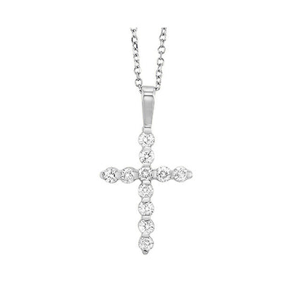 14Kt White Gold Diamond 1/2Ctw Pendant