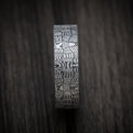 Tamascus Tantalum Men's Ring Basketweave Pattern Custom Made Band