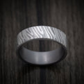 Tamascus Tantalum Men's Ring Tiger Stripe Pattern Custom Made Band