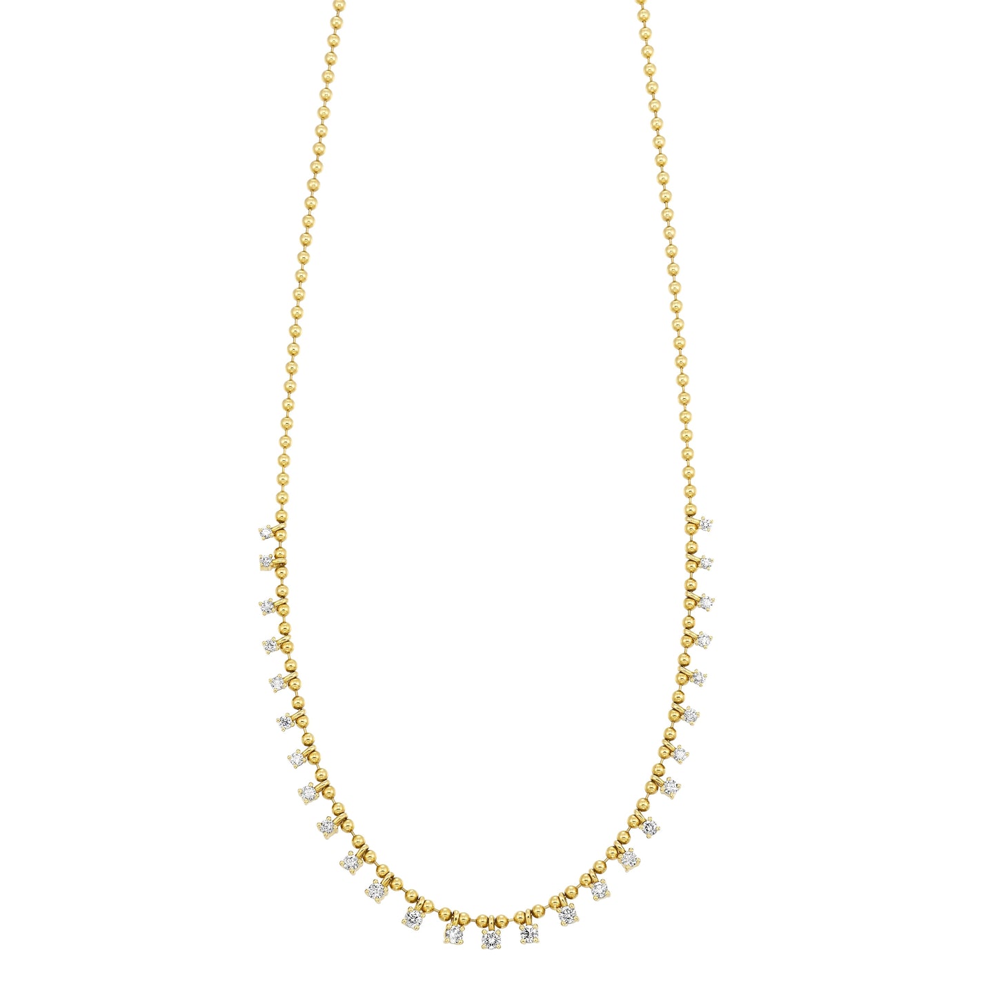 14Kt Yellow Gold Diamond 1 3/4Ctw Necklace