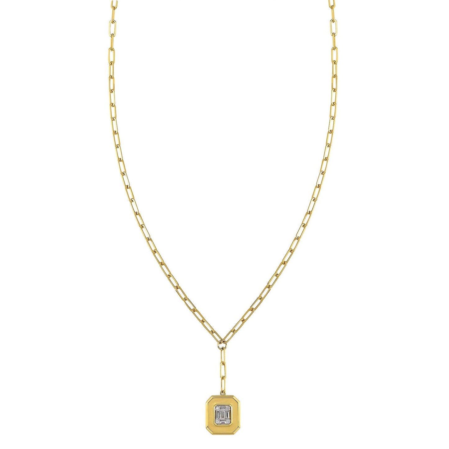 14Kt Yellow Gold Diamond 1/7Ctw Necklace