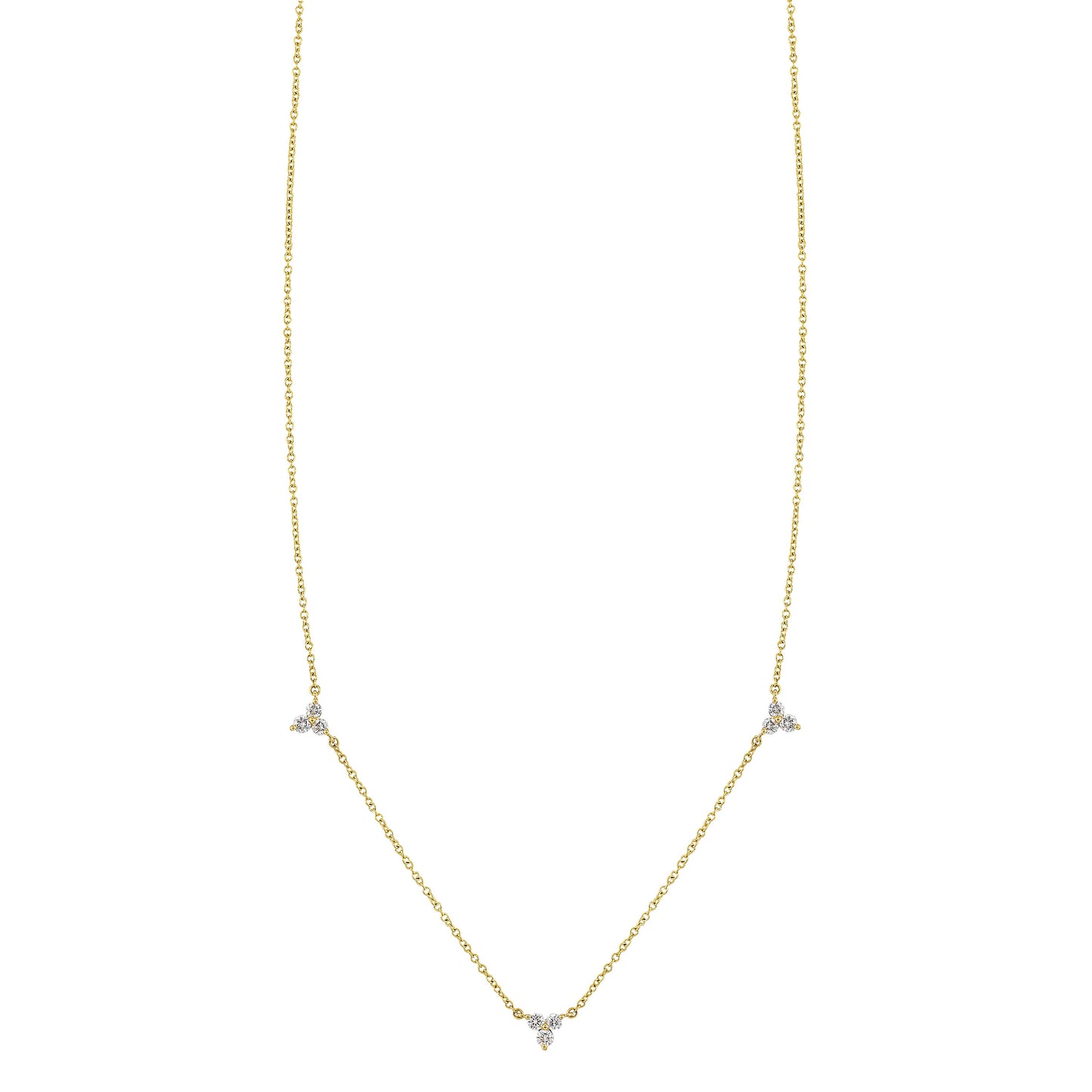 14Kt Yellow Gold Diamond 1/4Ctw Necklace