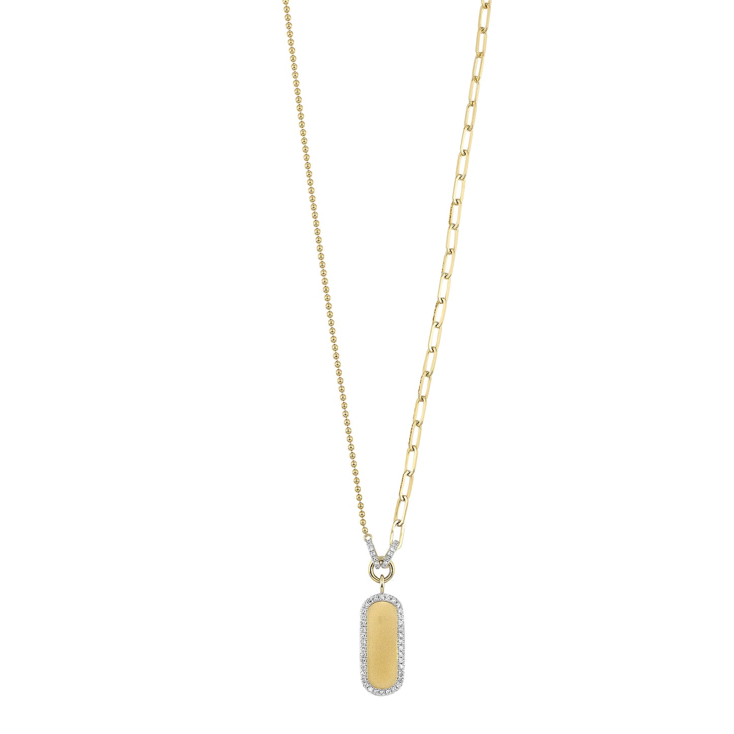 14Kt Yellow Gold Diamond 1/7Ctw Necklace