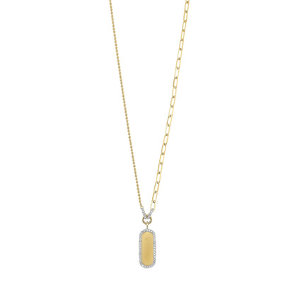 14Kt Yellow Gold Diamond 1/7Ctw Necklace