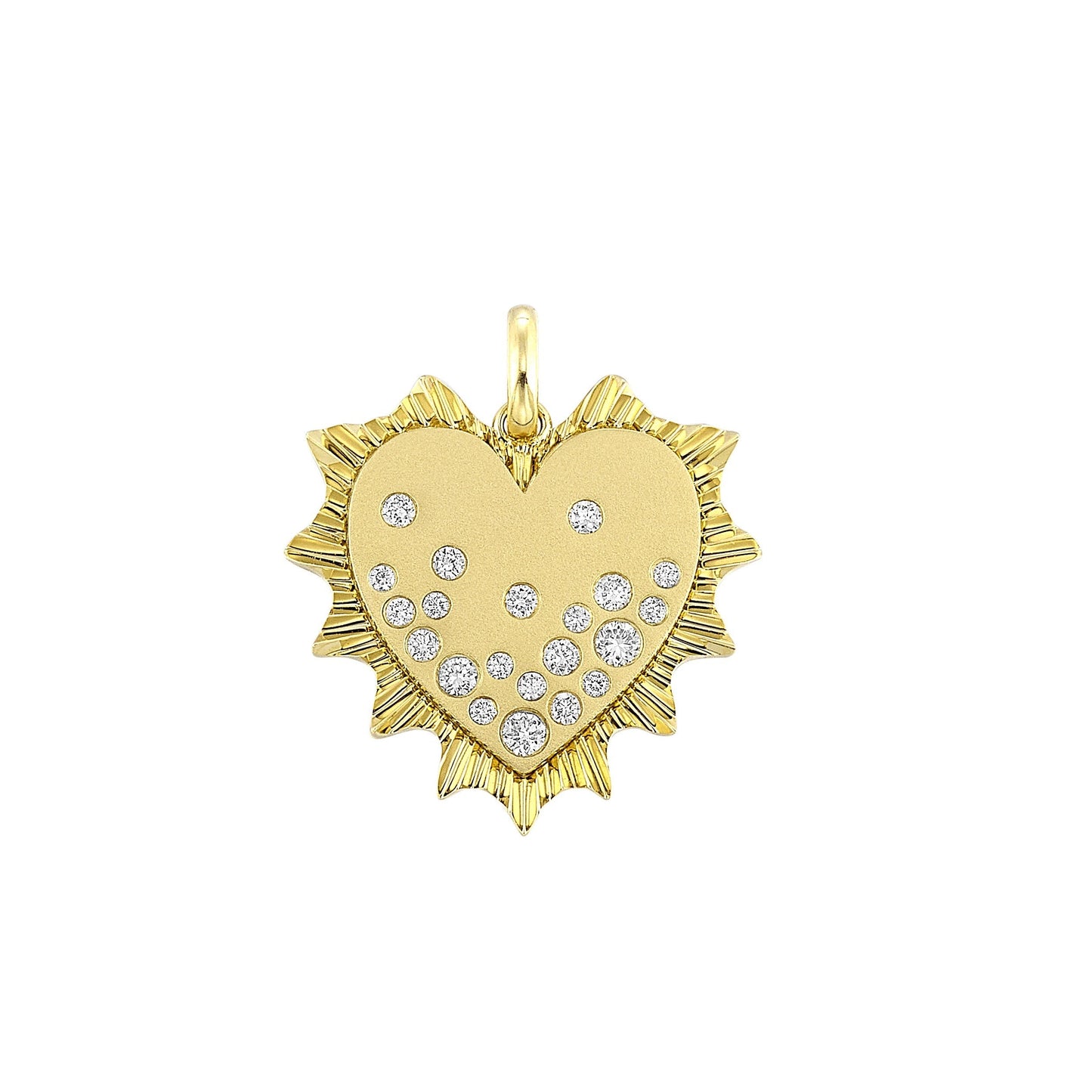 14Kt Yellow Gold Diamond 1/5Ctw Charm