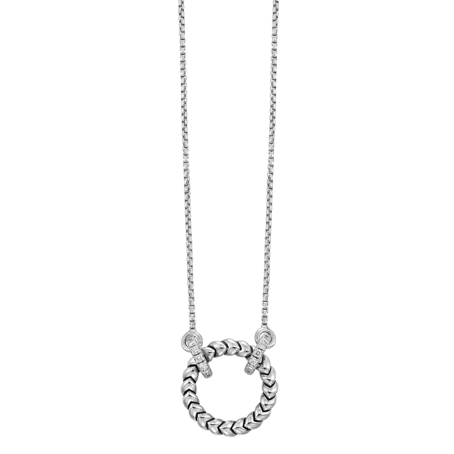 Silver Diamond 1/7Ctw Pendant