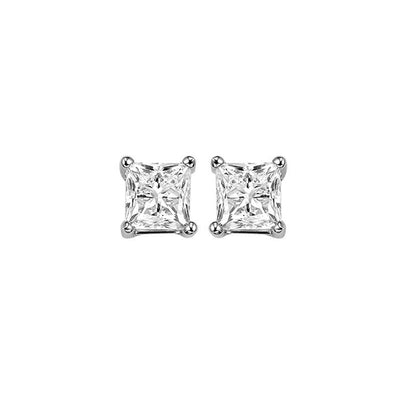 14Kt White Gold Diamond 5/8Ctw Earring