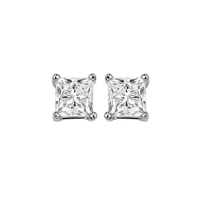 14Kt White Gold Diamond 1Ctw Earring