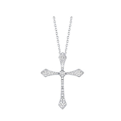 14Kt White Gold Diamond 1/5Ctw Pendant