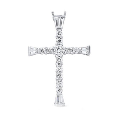 14Kt White Gold Diamond 3/8Ctw Pendant