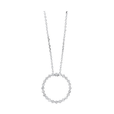14Kt White Gold Diamond 1/4Ctw Pendant