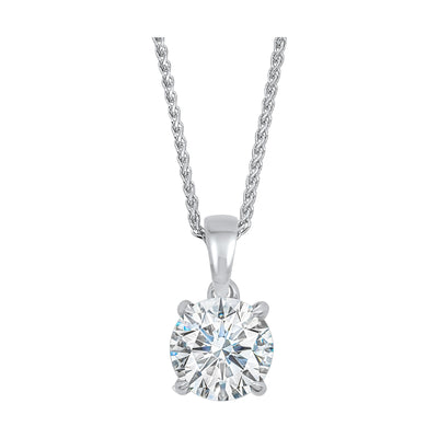 14Kt White Gold Diamond 1/3Ctw Pendant