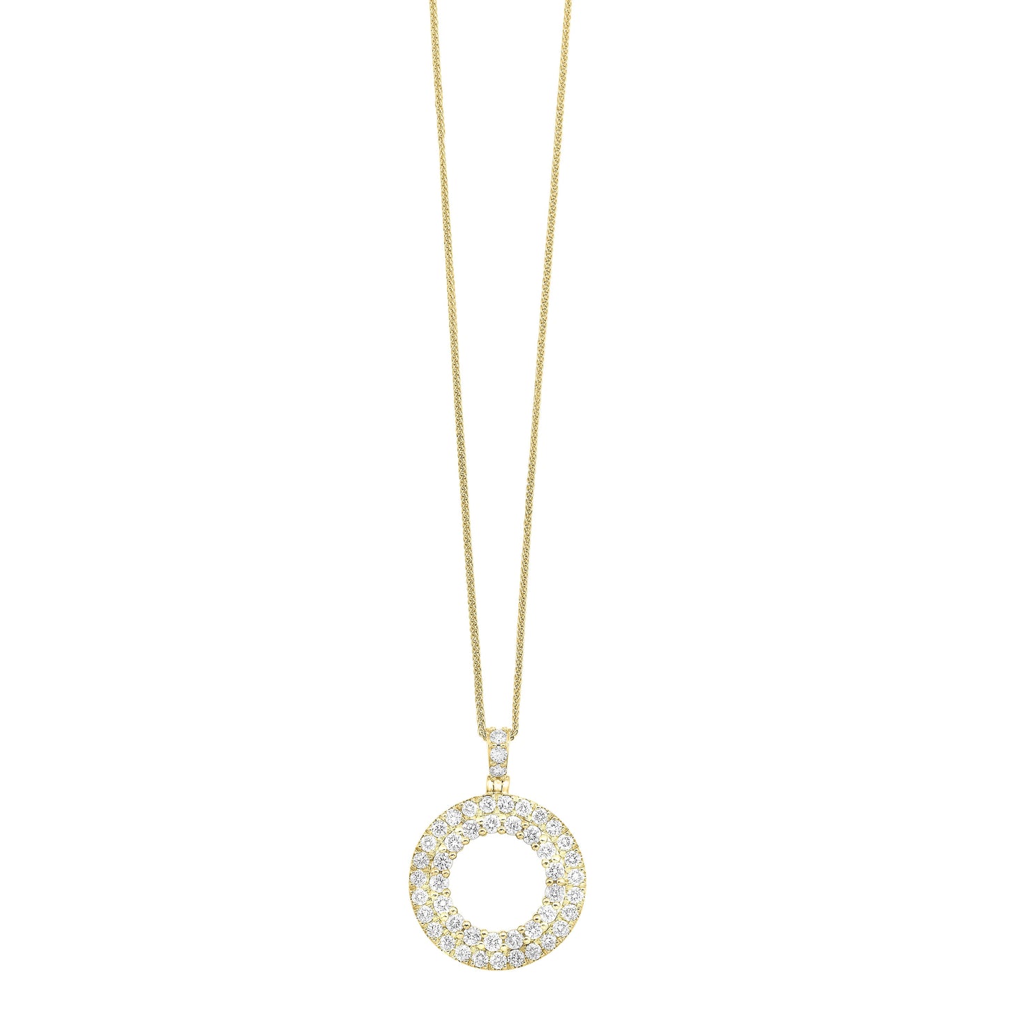 14Kt Yellow Gold Diamond 1Ctw Pendant