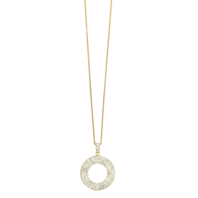 14Kt Yellow Gold Diamond 1Ctw Pendant