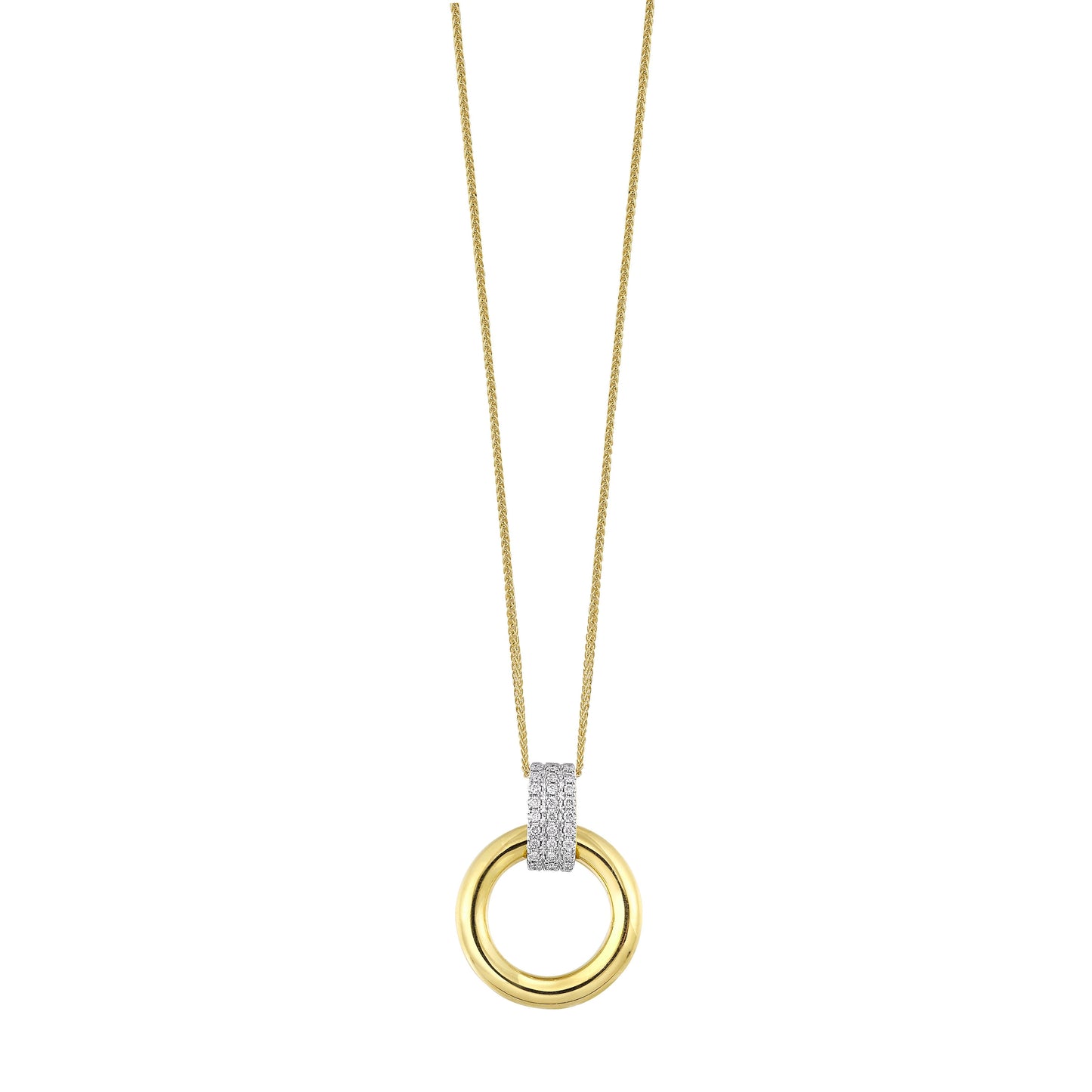 14Kt Yellow Gold Diamond 1/12Ctw Pendant