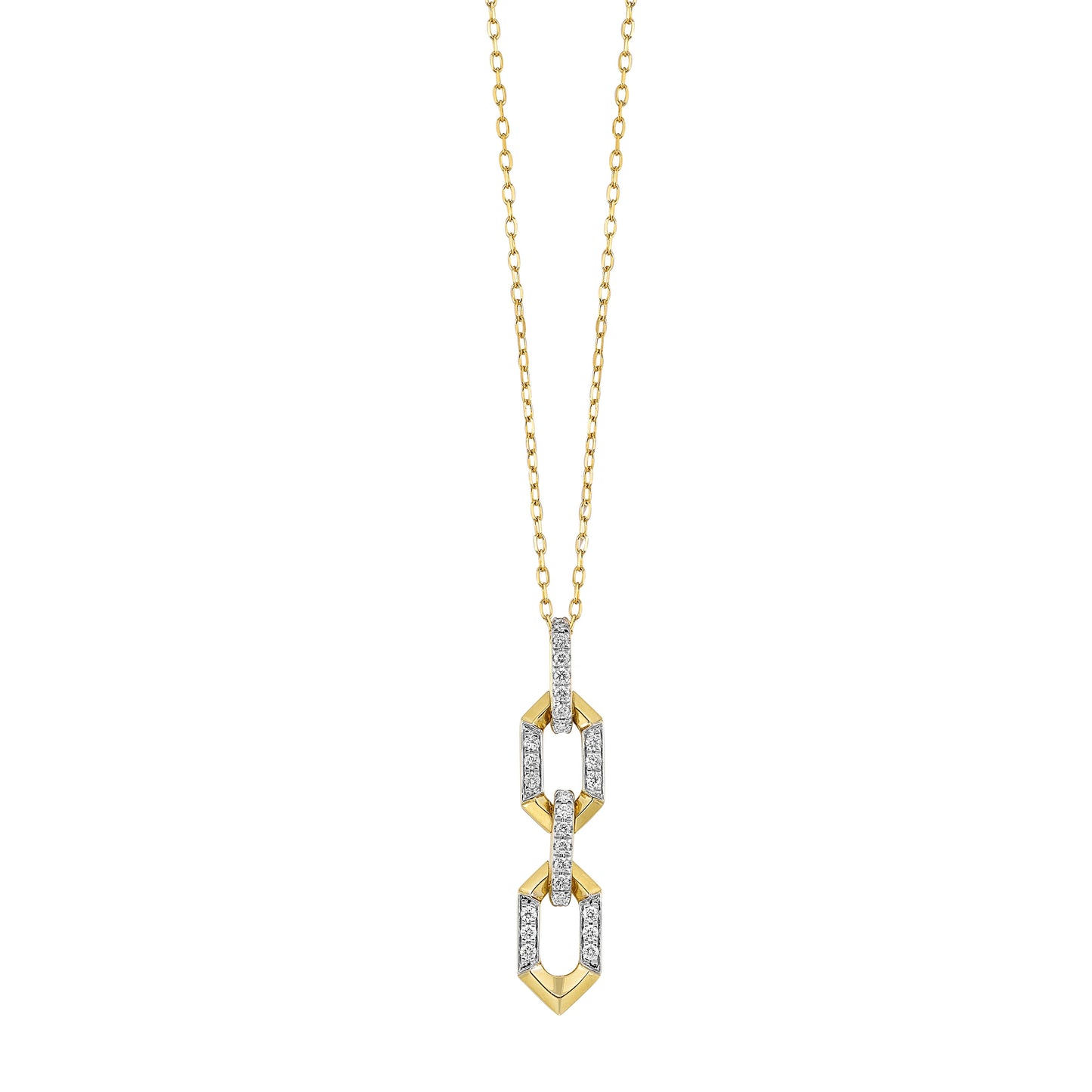 14Kt Yellow Gold Diamond 1/5Ctw Pendant
