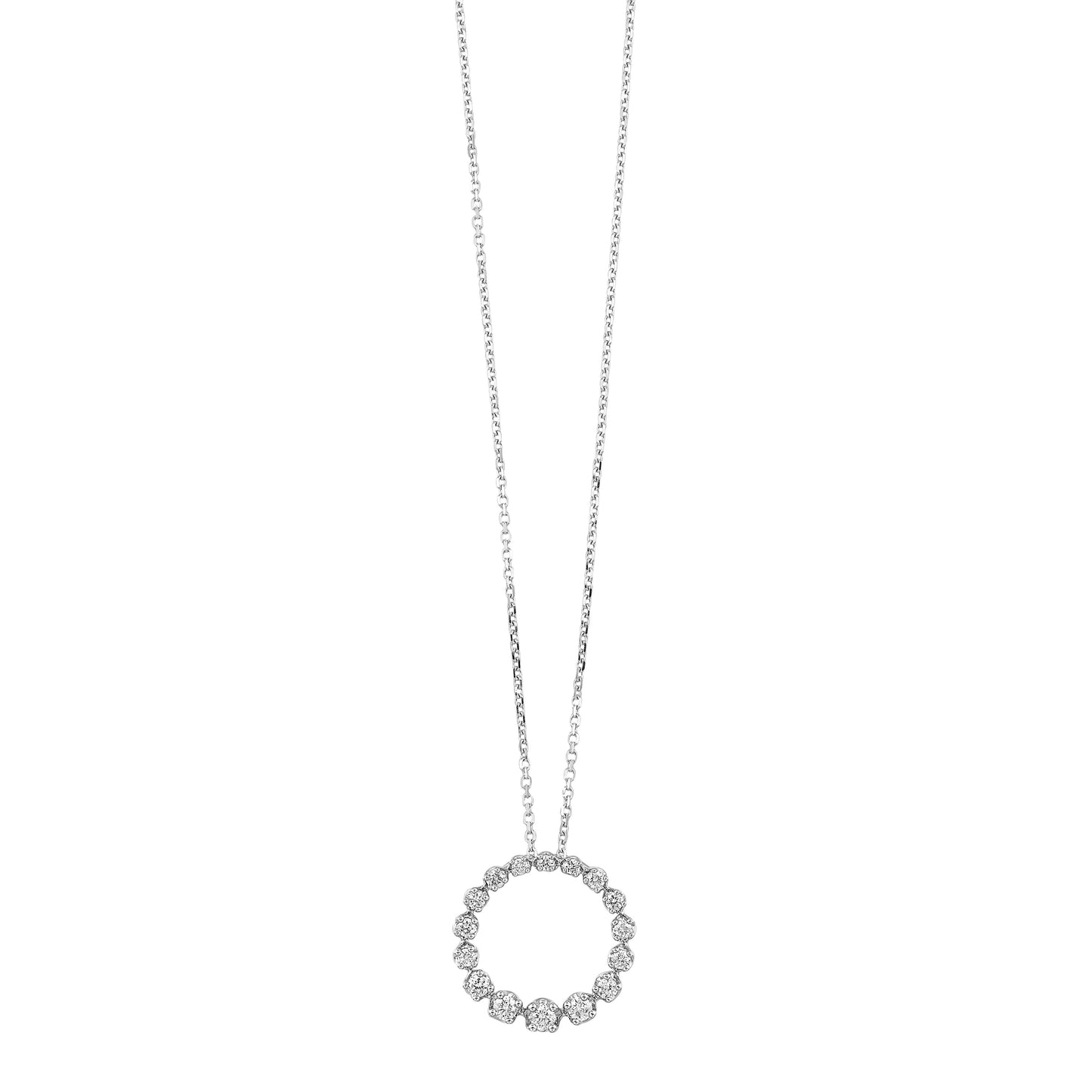 14Kt White Gold Diamond 1/4Ctw Pendant