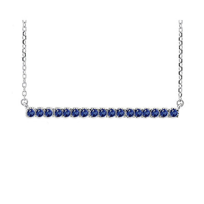 14Kt White Gold Sapphire 1/4Ctw Pendant