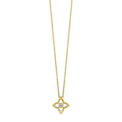 14Kt Yellow Gold Diamond 1/20Ctw Pendant
