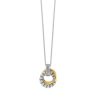 Gold Silver White Yellow Diamond 1/8Ctw Pendant