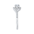 14K White Gold Round Cut Diamond Promise Engagement Ring