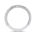 Round Diamond Wedding Band in 18K White Gold