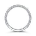 Round Diamond Wedding Band in 18K White Gold