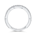 Round Diamond Wedding Band in 18K White Gold