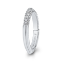 Round Diamond Wedding Band in 18K White Gold