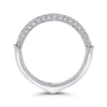 Round Diamond Wedding Band in 18K White Gold