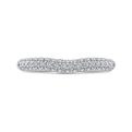 Round Diamond Wedding Band in 18K White Gold